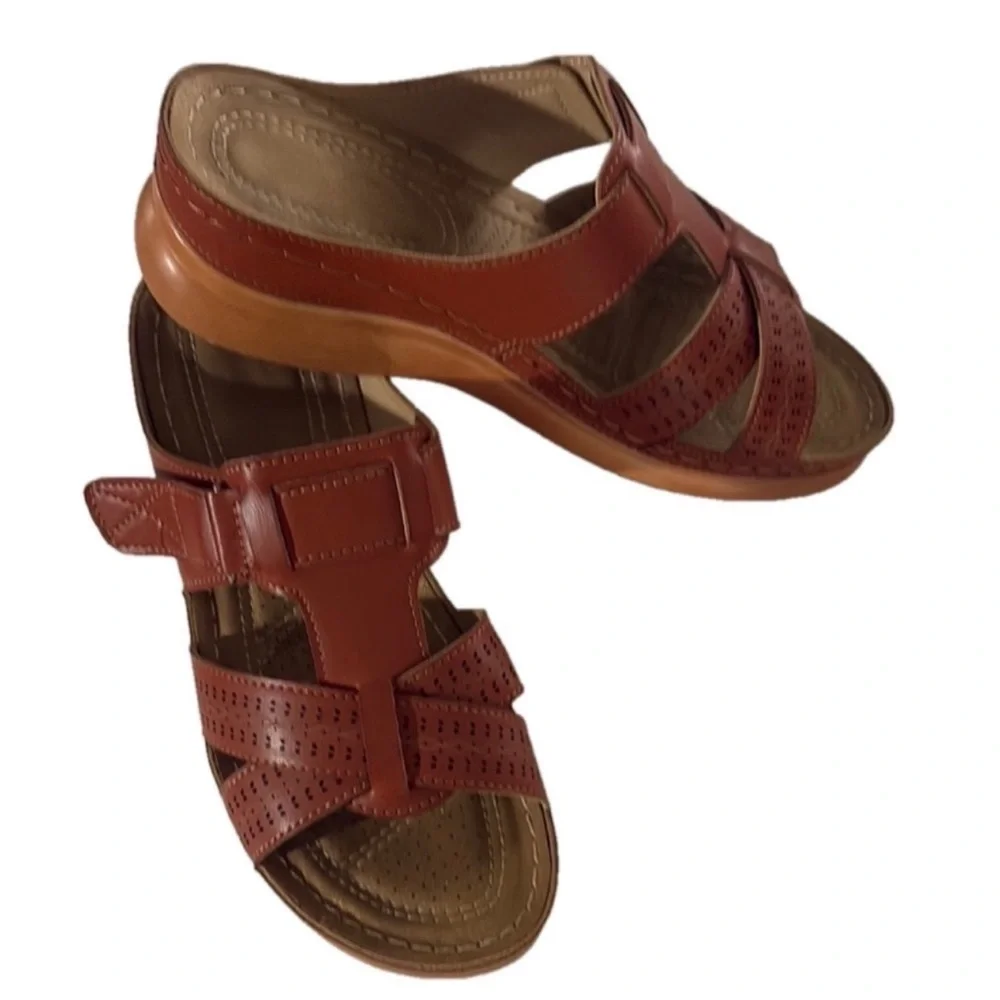 Ortho Roman Cushion Sandals - Brown Like new worn once - Picture 2 of 4